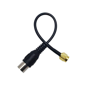 SMA Male to IEC Female Adapter Cable, 16.2cm RG174 Jumper Pigtail