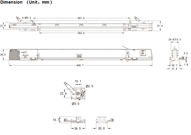 78W linear inrack Intrack Led Driver