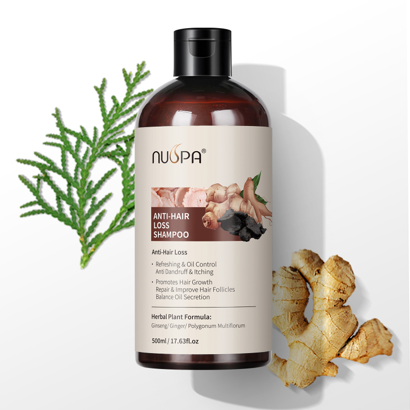 Nuspa Natural Ginger Extract Hair Regrowth Shampoo Organic Hair Anti Loss Shampoo