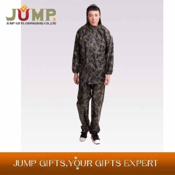 Wholesale raincoats,best selling popular hooded fashion camouflage raincoat