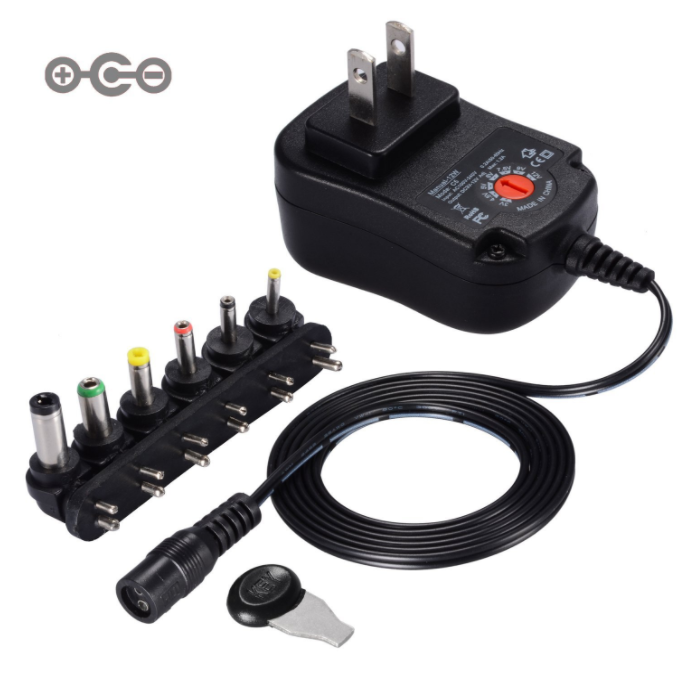 Replacement Power Supply with 6 Selectable Adapter Tips