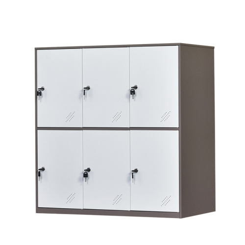 2 Tier 6 Door Closet Storage Cabinets