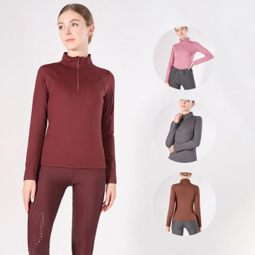 Nuovo Baselayer da donna equestre a maniche lunghe