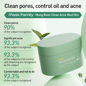 Mung Bean Clean Clean Acne Mud Film 100 กรัม