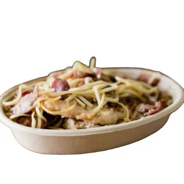 Eco-friendly Molded Fiber Pulp Salad Bowl Bagasse Bowl
