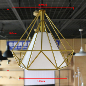 Customized European Geometric Polygon Wrought Iron Chandelier