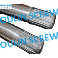Cincinnati Cmt58 Twin Conical Screw and Barrel for PVC Pipe, Sheet, Profiles