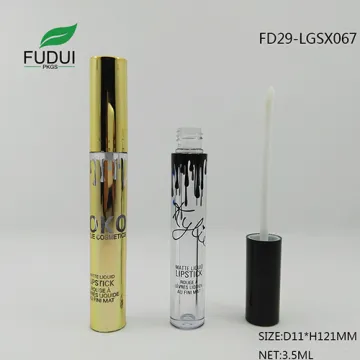Hot stanping liquid makeup lipstick container