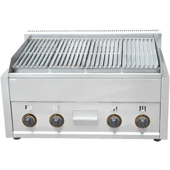 High-Quality Commercial Stainless Steel Smokeless Gas BBQ Grill with Lava Rock