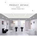 Modern Freestanding Bathroom Sinks, Oval Unique Stand Basins & Toilet Sinks with Pedestal