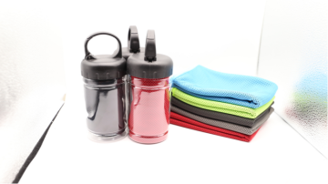 Cooling towel+Handle bottle