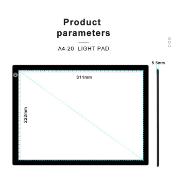 A4 Tragbare Tracer-Diamant-Malerei-LED-Leuchtkasten