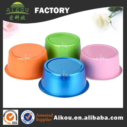 Microwave round disposable foil baking tin