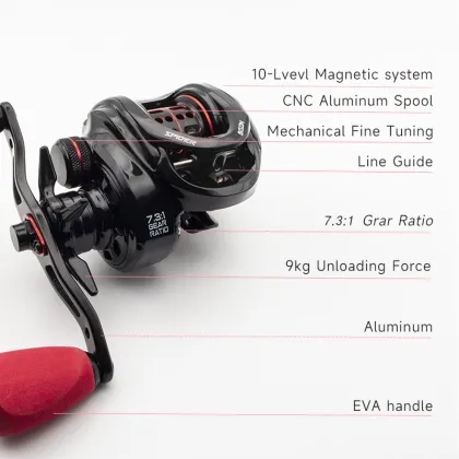 Custom Carbon Fiber BaitCasting fishing Reel