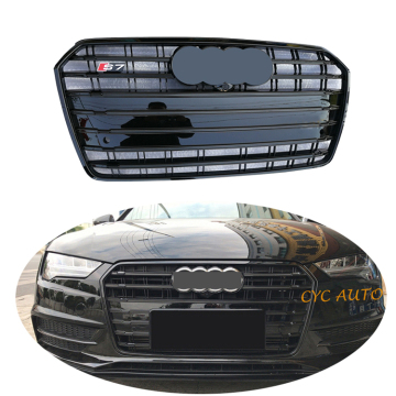Heißverkauf Sline Grill S7 Style Black Front Stoßstange Kühlergrill für Audi A7 4G Sportback 2016-2018