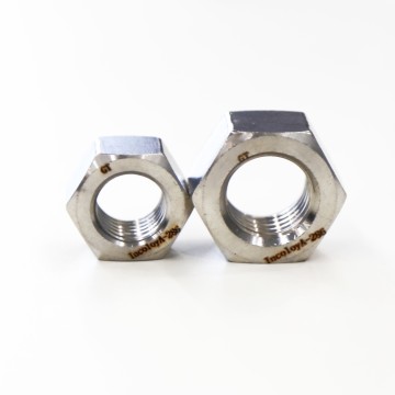 Porcas hexagonais de aço inoxidável M3-M24 Porcas sextavadas