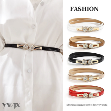 Fashionable Flower Buckle Belt for Slim Waist Definition