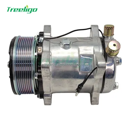 SD5H14-6690 PV8 119MM Automotive Air Conditioning Compressor For Sanden SD5H14HD