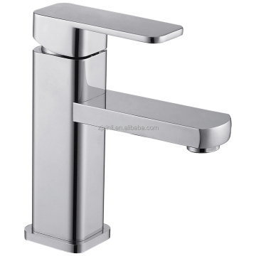 Chrome and Black X8232B2 Brass Luxury Square Mixer