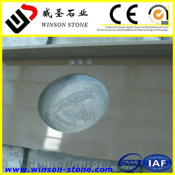 Chinese top brand cheap grey beige quartz stone countertop for kitchen