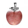 Stone Pendant Necklace Pure Natural Crystal Gemstone Christmas Apple Shape for Women and Girls Pendant Fashion Jewelry