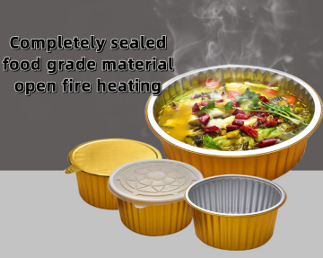 Gold Round Aluminium Foil Container