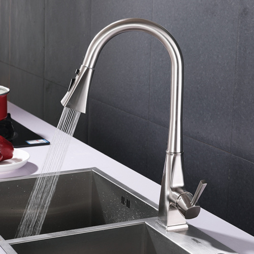 Satu pemegang Pull Down Dual Function Faucet Dapur