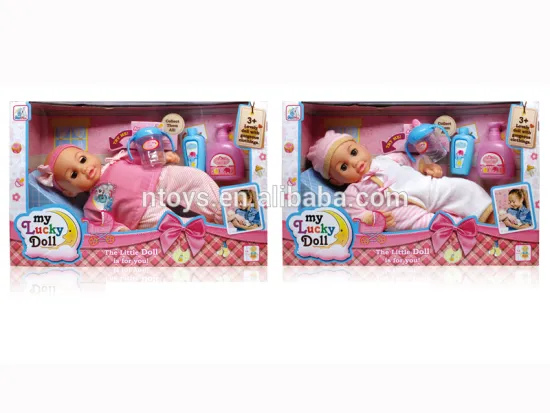 14'' Baby doll with fuction open close eyes drink water shampoo doll 6806311