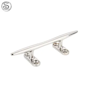 316 Stainless Steel Mirror Polish Cast Base Cleat - Boat Accessories & Marine Supplies