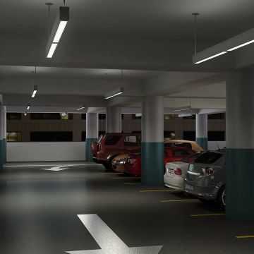 Installation facile 50W Lumière tripofurée pour le parking