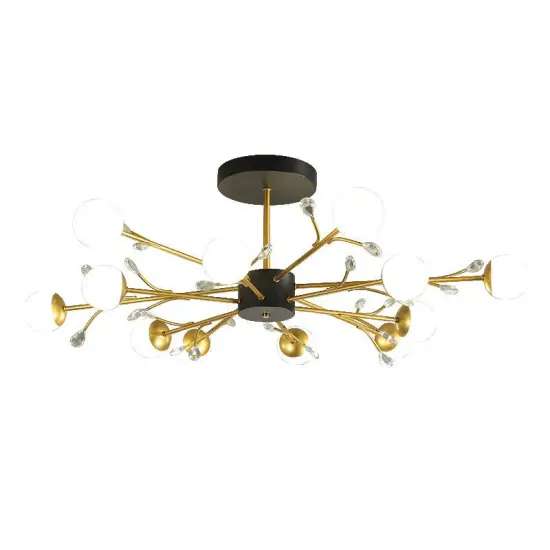 INSHINE White Bulb Crystal Pendant Light