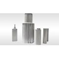 Metal pleated filter element
