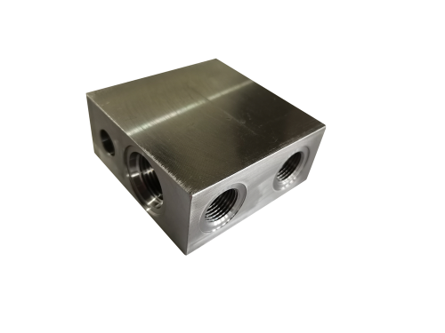 Steel CNC Machined Cylinder Valve Block