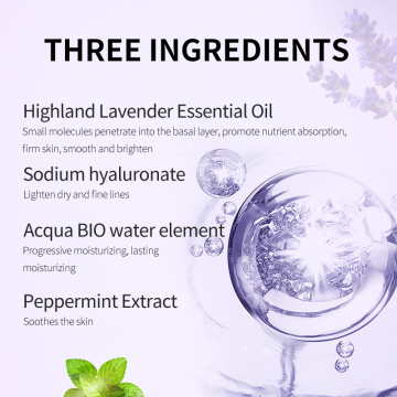 Lavender Skin Care Set: Custom Wholesale Toner, Lotion, and Cream for Moisturizing and Repairing Dry Skin
