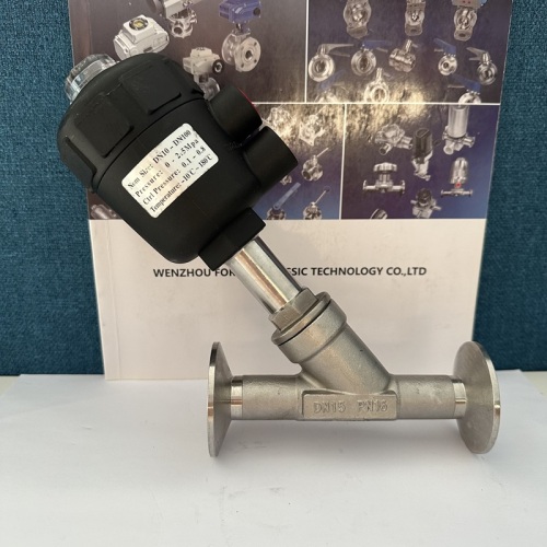 Ss304 Ss316 Sanitary Pneumatic Tri-clamp Angle Seat Valve