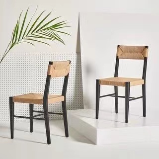 Orangefurn Nordic minimalist Chandigarh vintage rattan chair restaurant furniture wooden dining chair