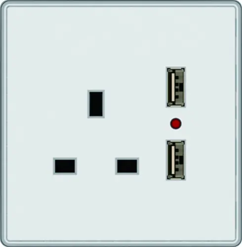 CLICK CL035 CL036 1 GANG 2 GANG METAL CLAD 13 AMP SINGLE DOUBLE