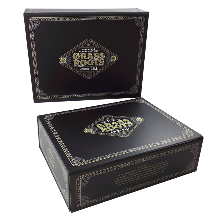 Luxury Black Custom Magnet Clothing Storage Box