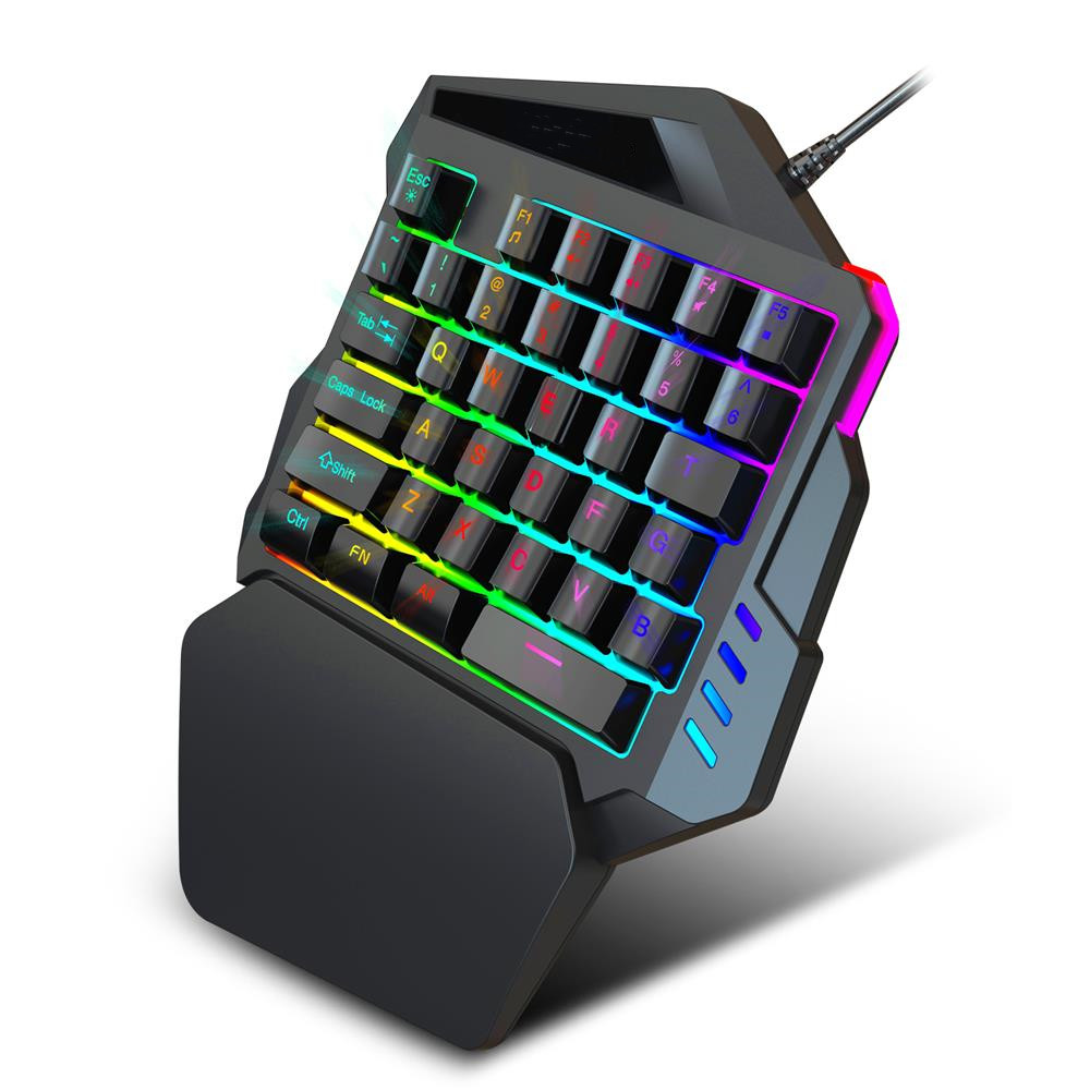 Backlight One Hand Mechanical Keyboard para jogos