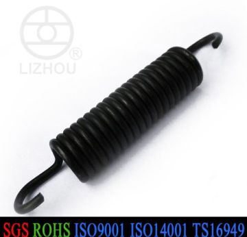 Cylindrically Coiled Extension Spring with Black Coating