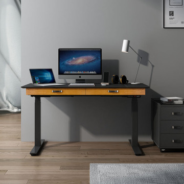 office desk with dual drawers