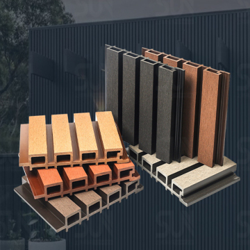 Hollow Square Hole Plastic Wood WPC Wall Panel