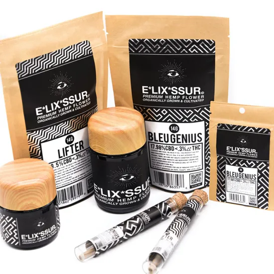 Empty CBD Pre Roll Tube Joint Branded Packaging