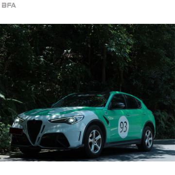 Alfa Romeo Stelvio GTAm Front Bumper Fender Spoiler Body Kit Upgrade