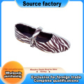 Zebra Desenli Mary Jane Deri Babet
