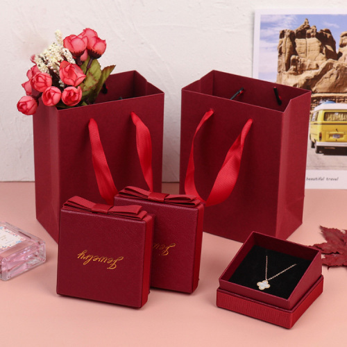 Custom Lid Design Red Personalized Jewelry Gift Boxes