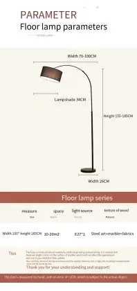 Modern Fishing Floor Lamp for Living Room and Study Room Decor