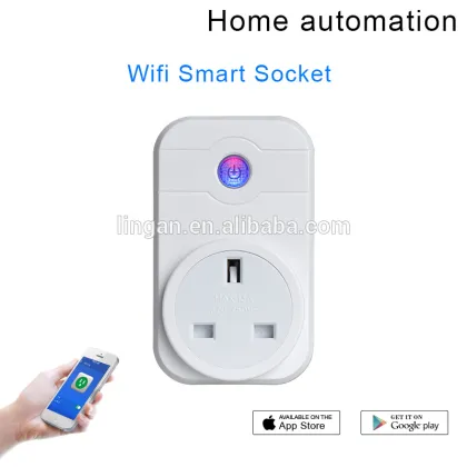 OEM Home Automation Phone Remote Control Wifi Smart Plug Socket working with Amazon Alexa echo