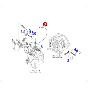 Bulldozer D375A-6 Hose 195-49-73520