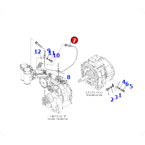 Bulldozer D375A-6 Hose 195-49-73520